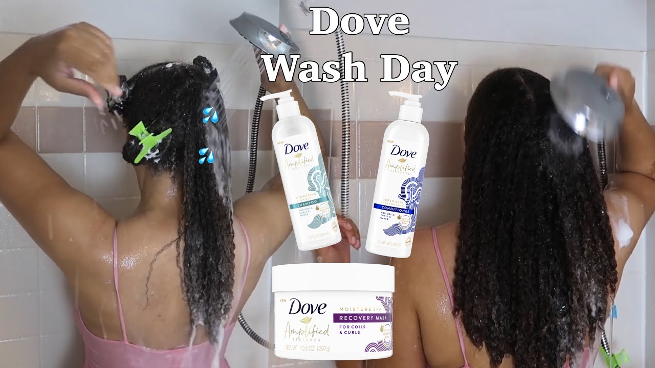 Wow 😳 I Wasn't Expecting This!! Wash Day With Dove Amplified Textures Review