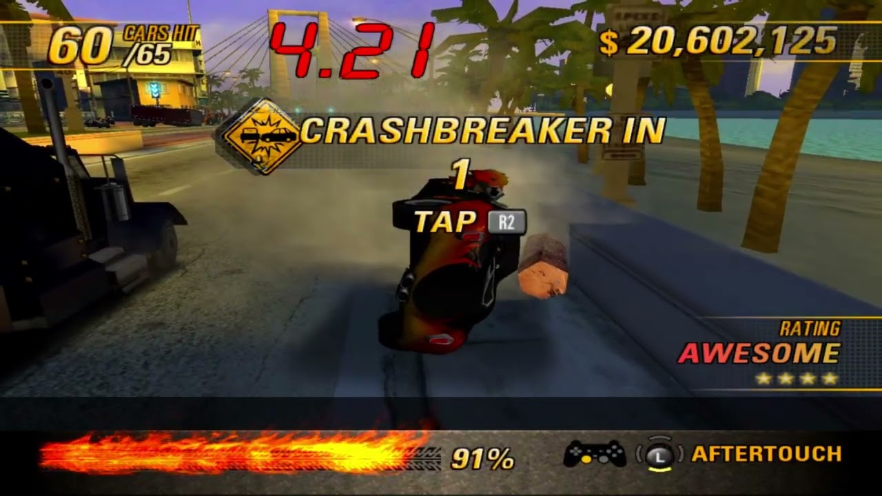 Burnout Revenge Happy 20! Crash Mode - Beach Bash $28,704,075 Million Score!