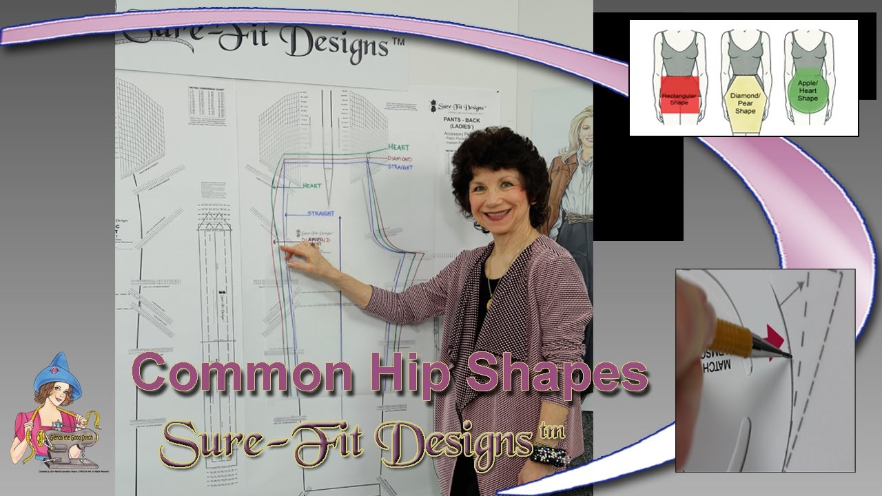 Identify Common Hip Shapes and why the Sure-Fit Designs&trade; Pants Pattern will fit all hip shapes