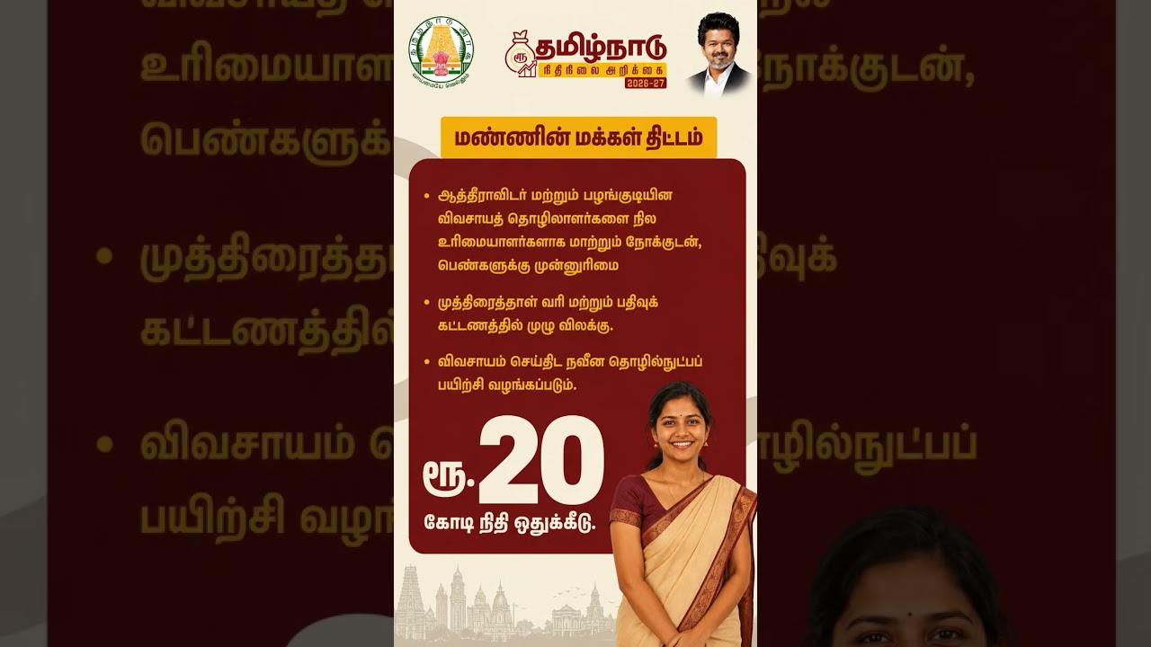 tn budget 2026#tnbudget2026#tnpsc#vijaytv #tnpscstudy #cmvijay#gk#tvk#tamilnadugovernment #tnbudget