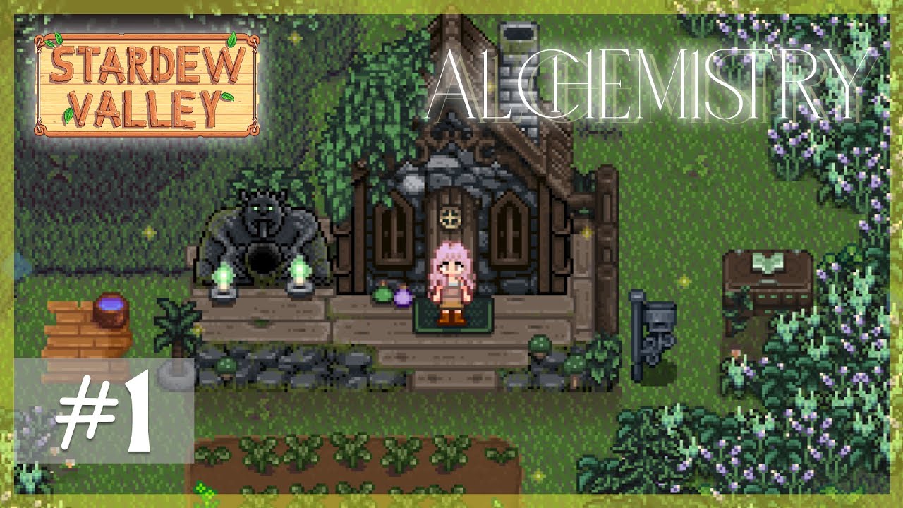 Stardew Valley｜新作大型MODで遊ぶ！魔法と錬金術の森 Alchemistry #1｜春1・2・3日（1年目）