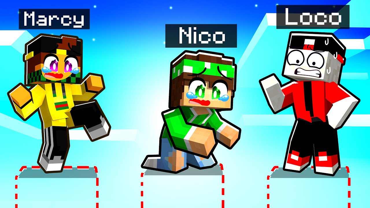 SOPRAVVIVI nel MONDO INVISIBILE su UN PILASTRO DI BEDROCK su MINECRAFT!