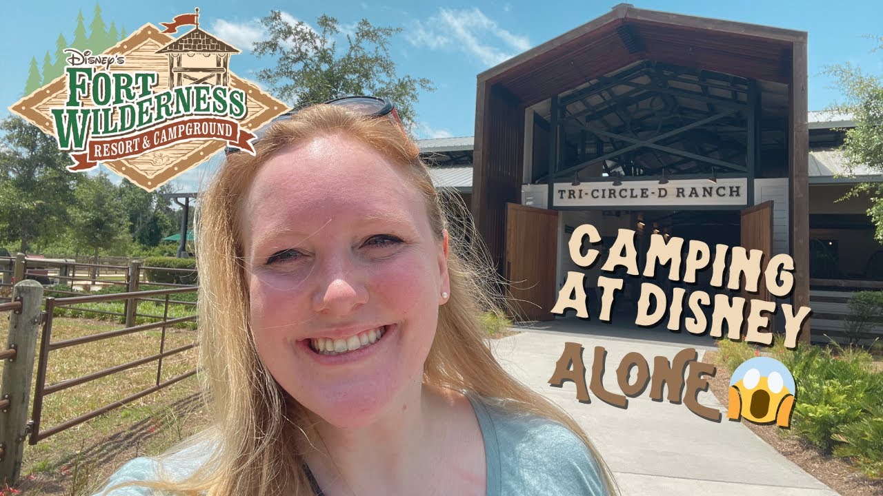 I Tent Camped ALONE at Disney's Fort Wilderness Campgrounds 😱