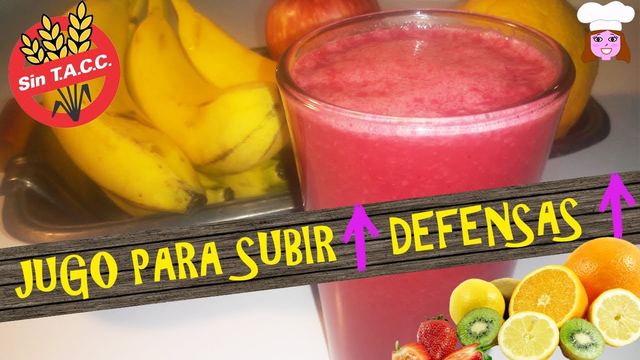 JUGO NATURAL para SUBIR TUS DEFENSAS Y fortalecer tu sistema inmunol&oacute;gico (APTO CEL&Iacute;ACOS)