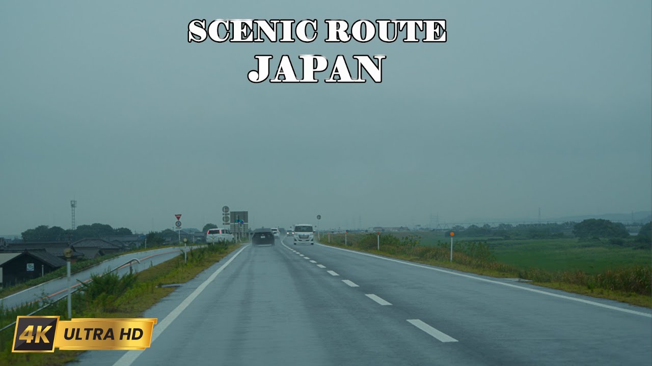 Rainy Day Drive in Japan | Peaceful Cloudy Weather 4K Road Trip 🚙🌧️