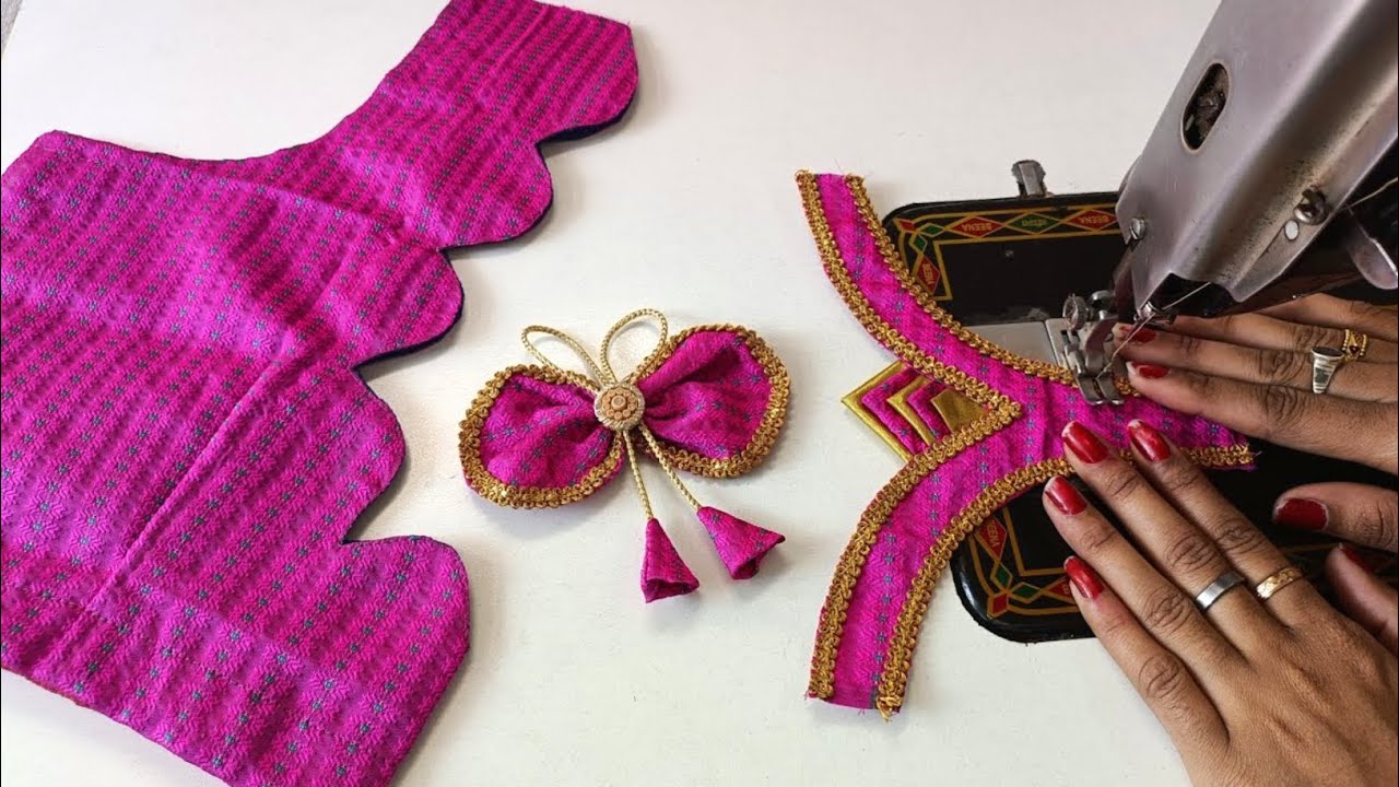Blouse designs || Blouse Back Neck Design || Cutting and Stitching Back Neck Blouse design