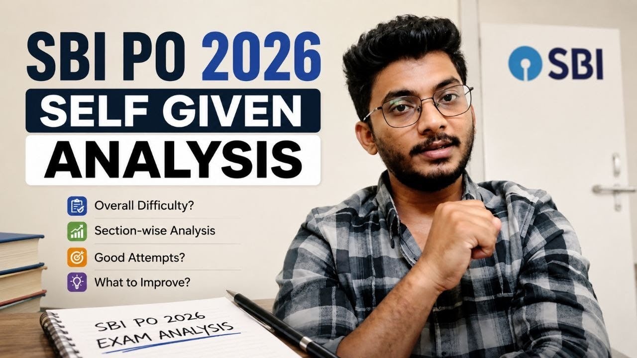 🔥 SBI PO Prelims 2026 Exam Analysis | Expected Cut Off | Good Attempts | My Review