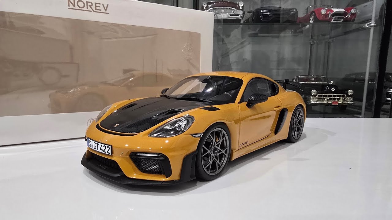 2023 Porsche Cayman GT4 RS Unboxing Video  || 1:18 Scale Diecast || Norev
