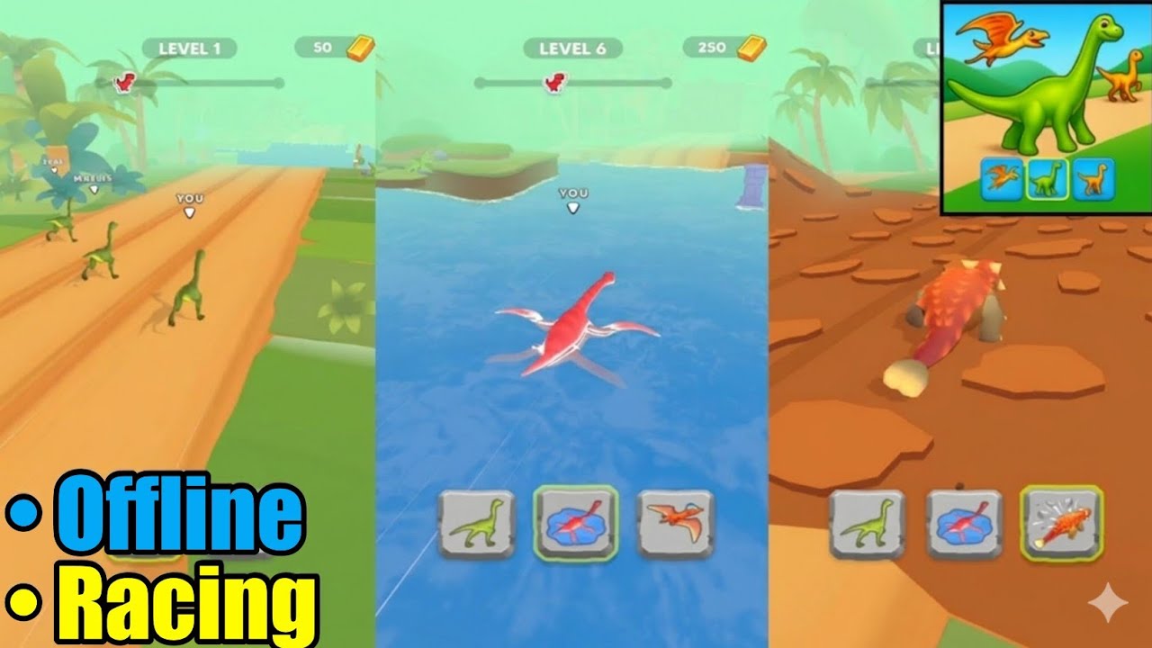 Dino Shifting Gameplay Walkthrough - Offline & Racing Games (iOS,Android)