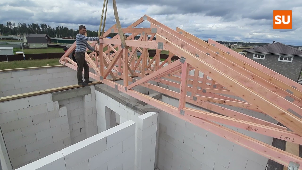 Устанавливаем фермы МЗП на доме Сумароково в Щелковском районе