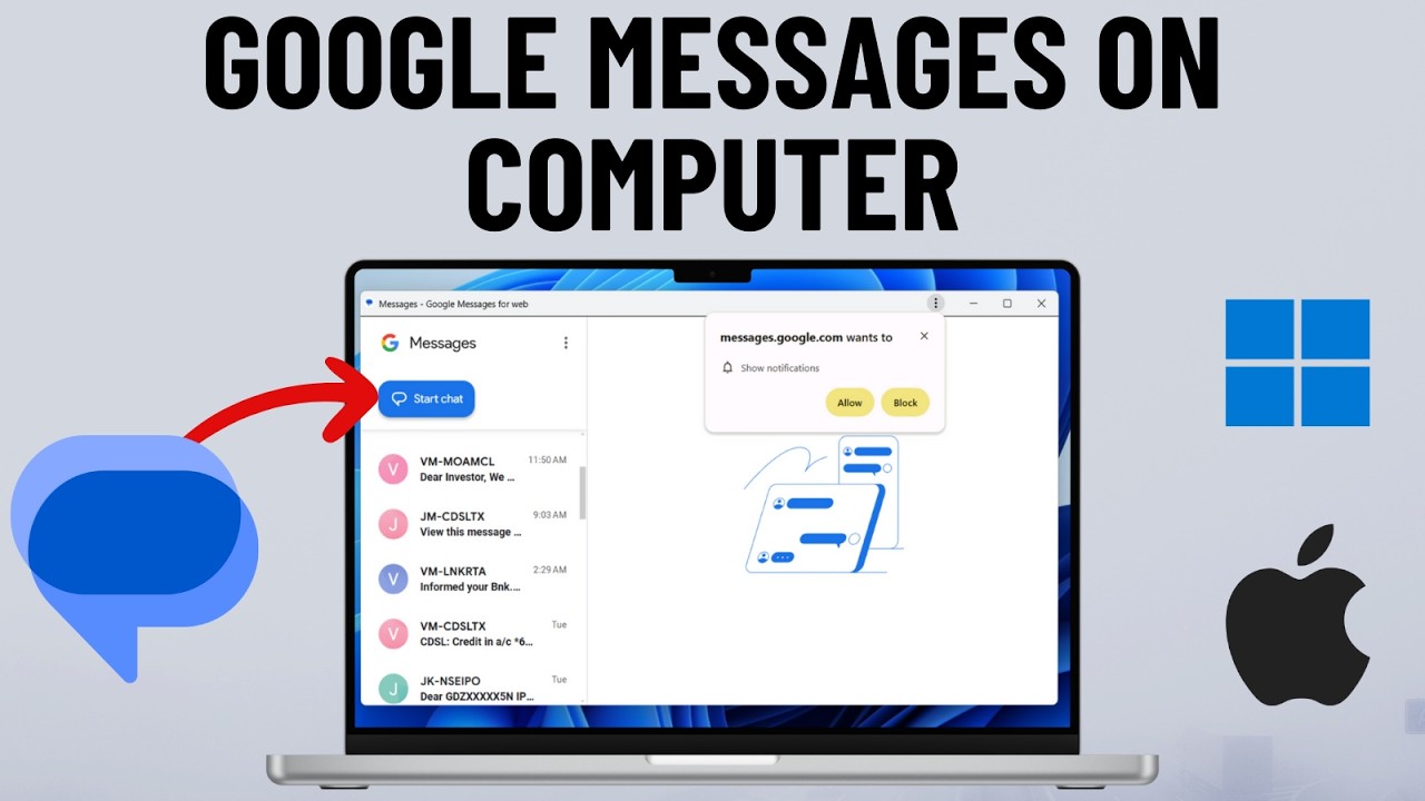How to Use Google Messages App on Desktop or Laptop (Windows & Mac)
