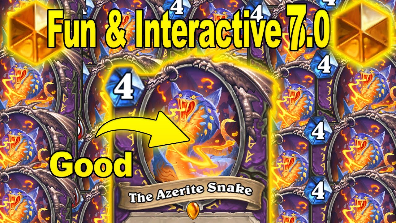 My Snake Warlock 7.0 Is Best Most Fun & Interactive Design at Showdown in the Badlands | Hearthstone