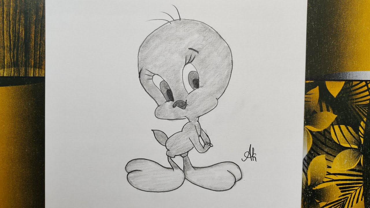 How to draw Tweety Bird 🐦| Easy Tweety Bird Tutorial| Tiny Tale #15