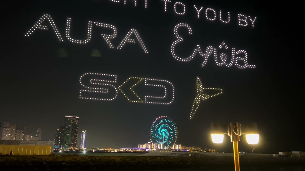 Drone Light Show, Dubai Marina