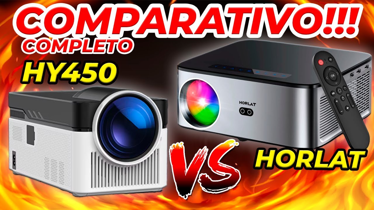 [2025]Qual é o melhor projetor? HY450 vs HORLAT T9! Comparativo Completo!!!