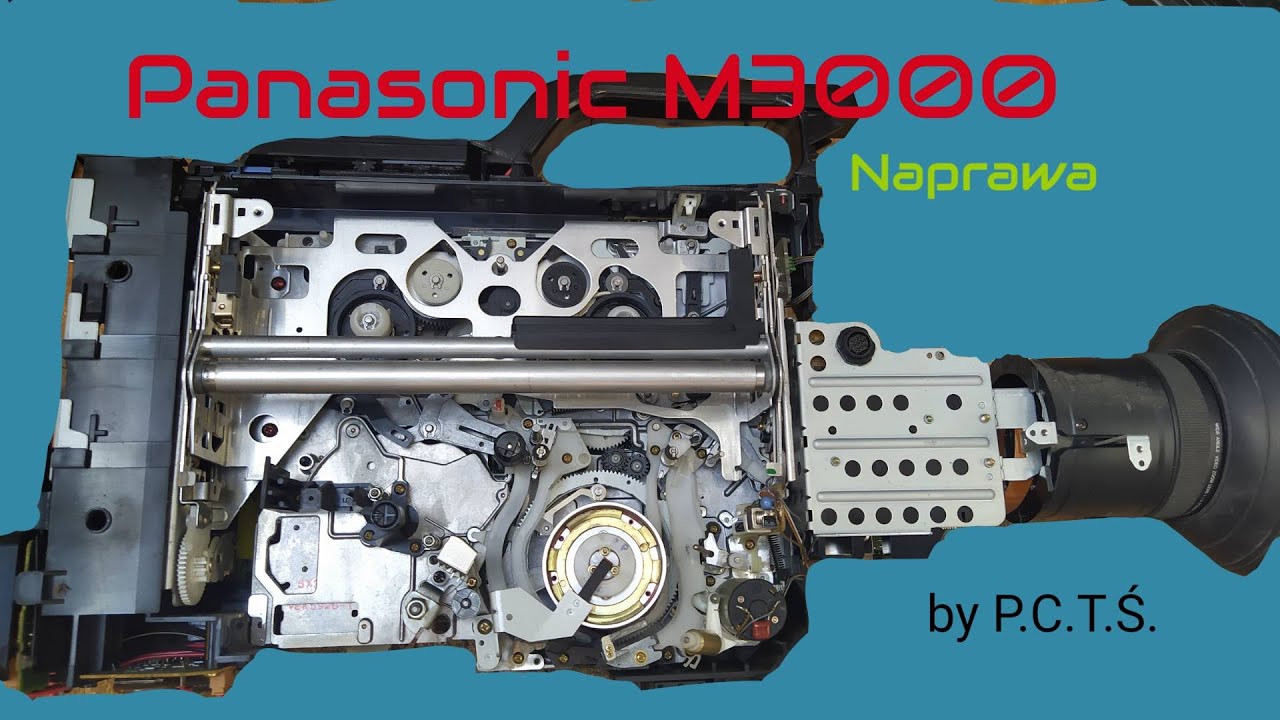 Naprawa kamery Panasonic M3000. Smarowanie głowicy VHS [P.C.T.Ś.]