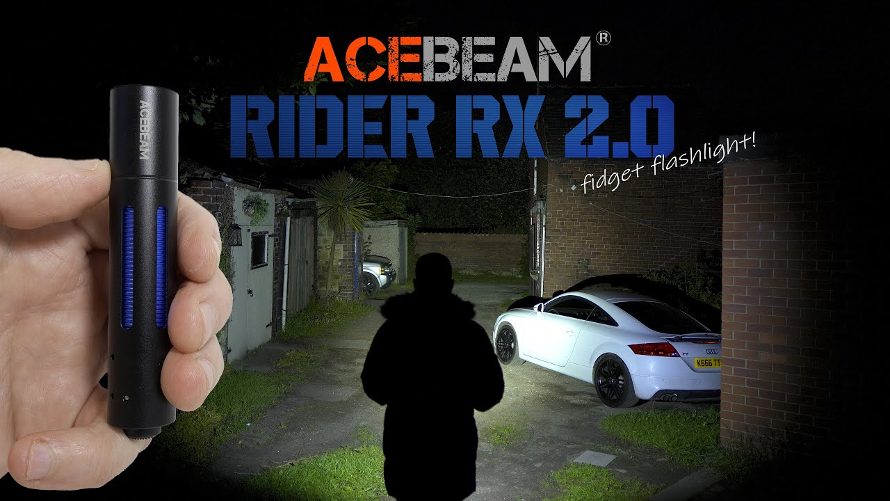 ACEBEAM RIDER RX 2.0 - Bolt action Fidget flashlight - 1000 lumens - AA or 14500 battery