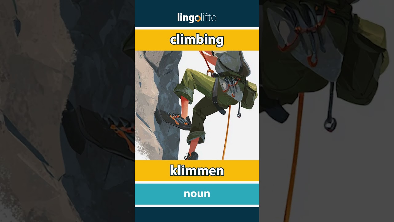 🇬🇧🇳🇱 climbing - klimmen : learn English : laten we Engels leren : vocabulary builder