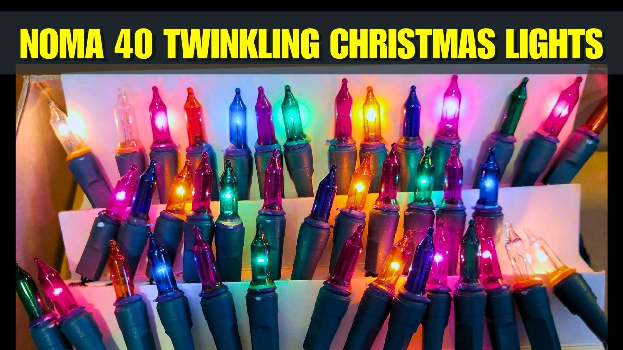 Noma 40 Twinkling Carousel Christmas Lights
