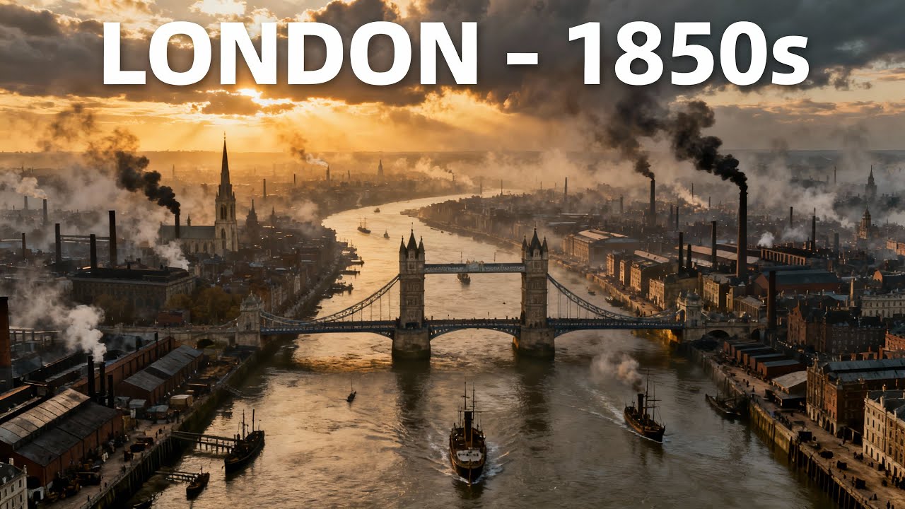 London in the 1850s | AI Reconstruction of Victorian London (Documentary)