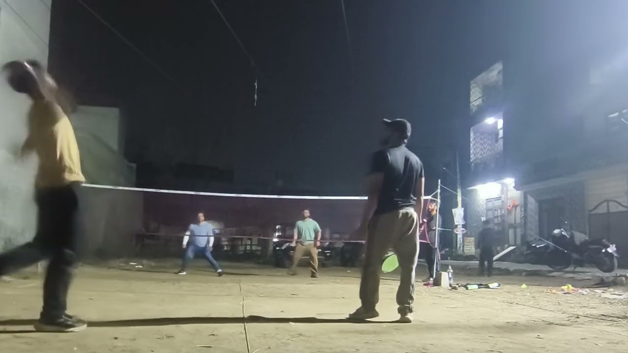 Badminton-Aakash/Taji Vs Gaurav/Aman, Aakash/Taji Wins Score-21/15(Changing Partner Result Same)🙂‍↔️