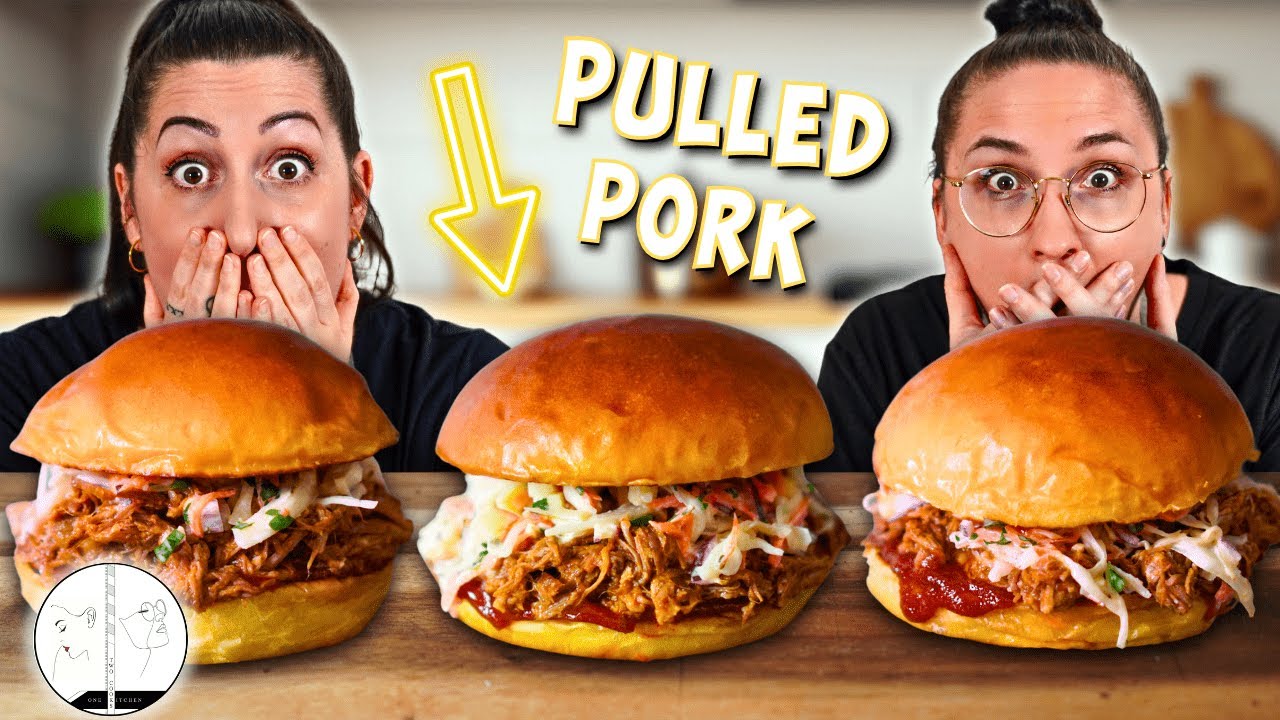 🍔 Der BESTE Pulled Pork Burger – So einfach machst du ihn zu Hause! 😍🔥