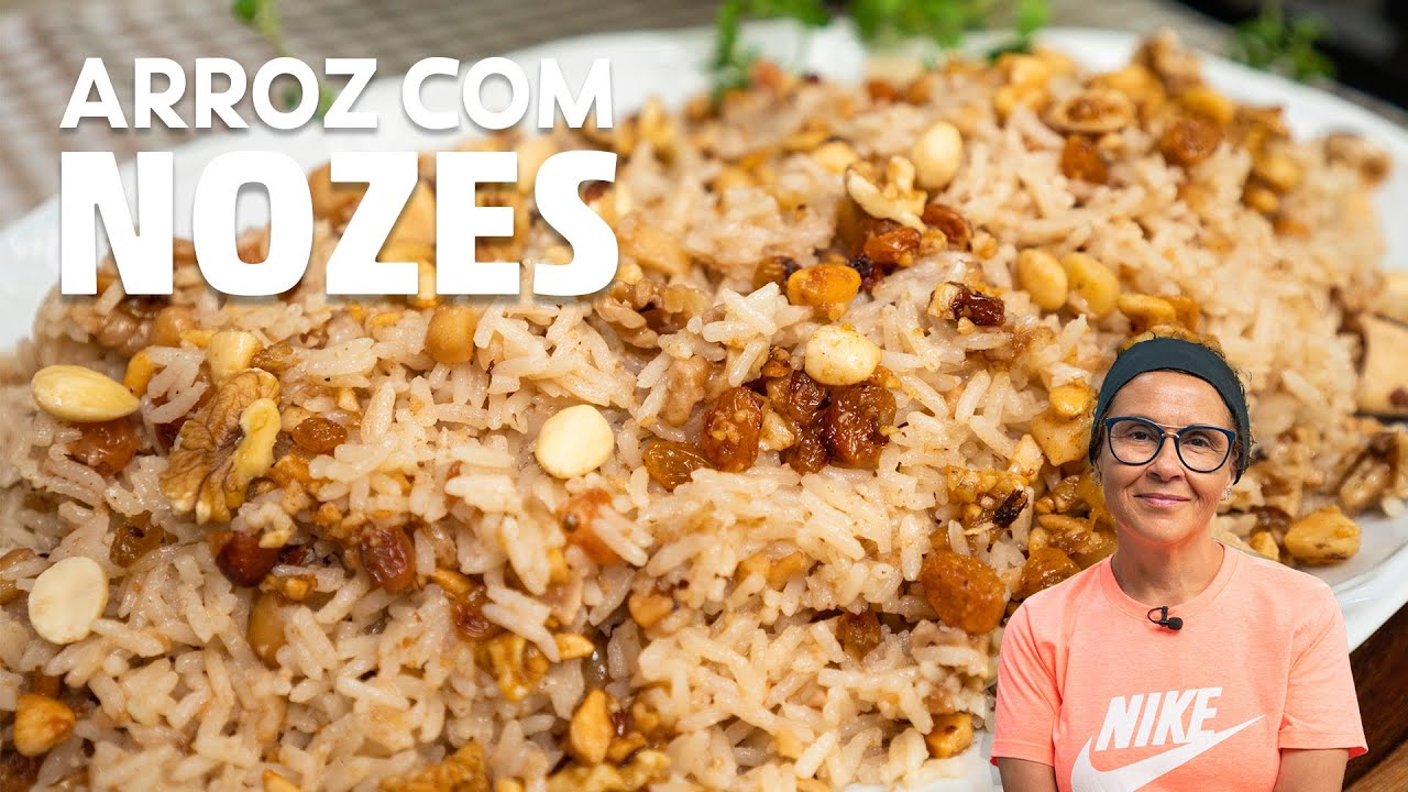 😍 ARROZ COM NOZES. UMA DELÍCIA E HARMONIA PERFEITA PARA SEU JANTAR. VEJA COMO FAZER ESTE PRATO.