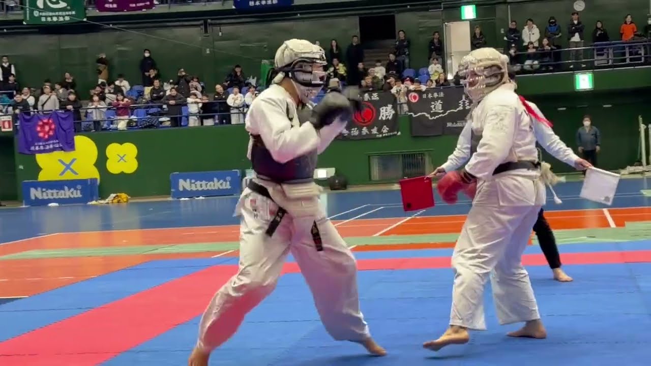 2026日本拳法白虎会優勝大会 3段以上の部 決勝戦 田村虎太郎（大阪産業大学） VS AJ Glass（白虎会）@nipponkenpo