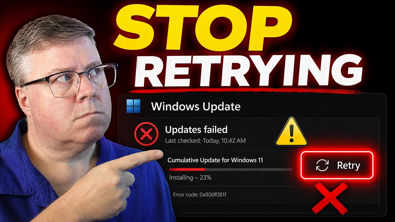 Опять ошибка при обновлении Windows? Вы всё делаете неправильно