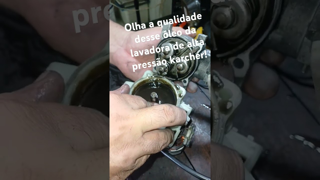 &Oacute;leo da lavadora de alta press&atilde;o karcher!