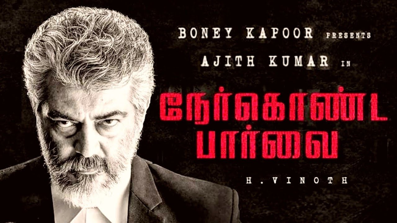 Thala 59 Nerkonda Parvai Official  First Look Poster Review
