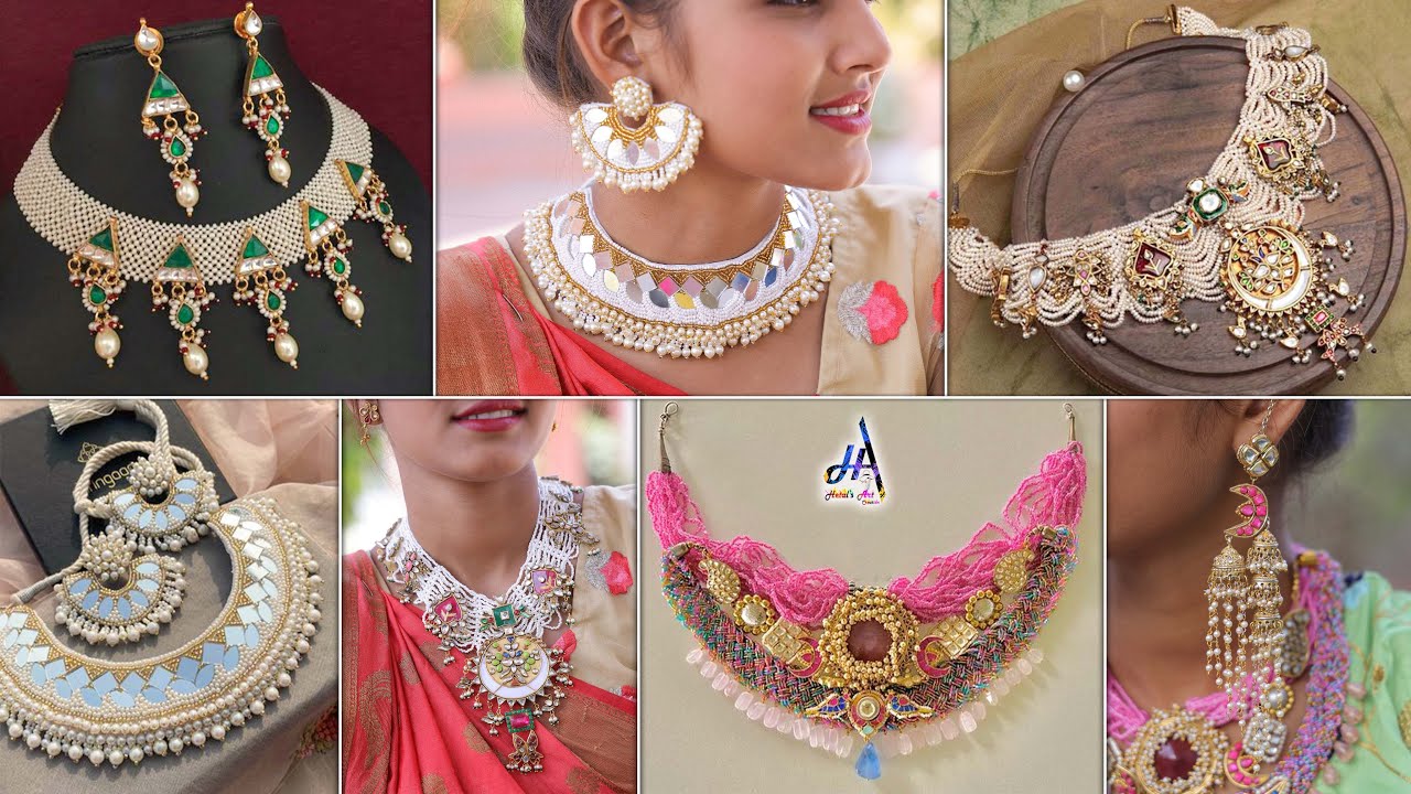 Royal Bridal!!.. DIY Necklace Making At Home | Kundan Jewelry #LatestFashion