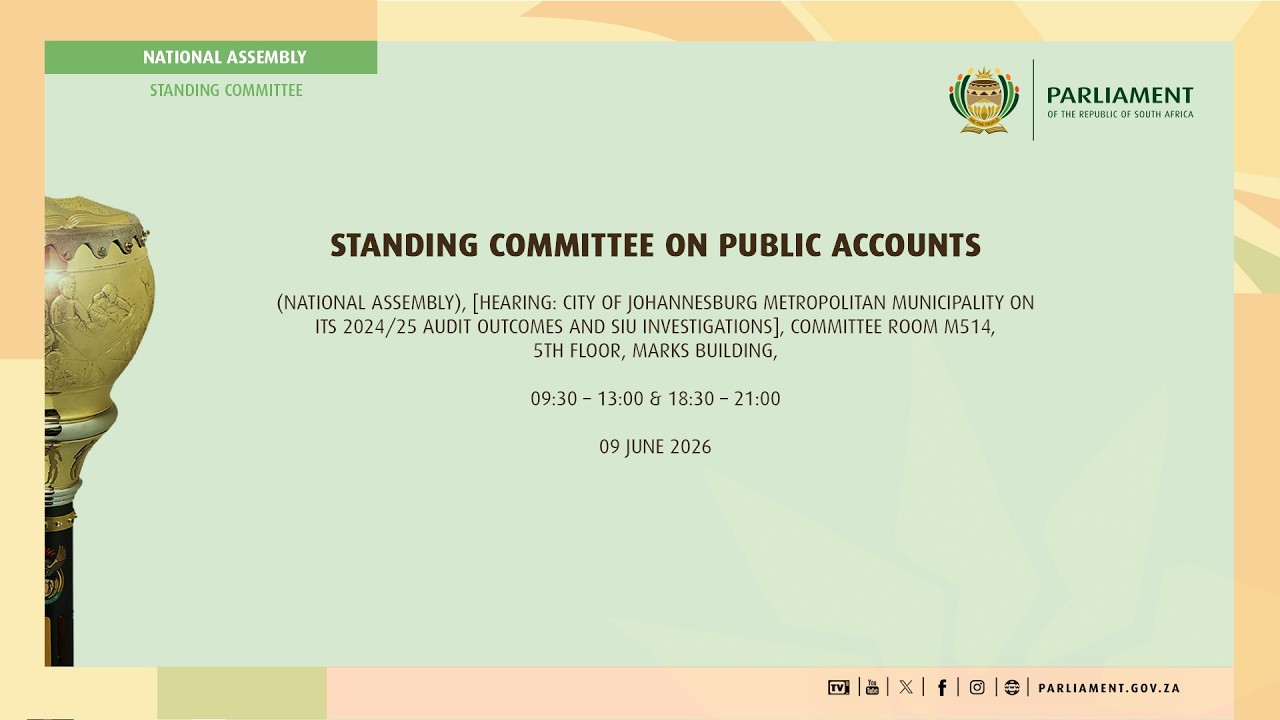 Standing Committee on Public Accounts Session 1, 9 June 2026