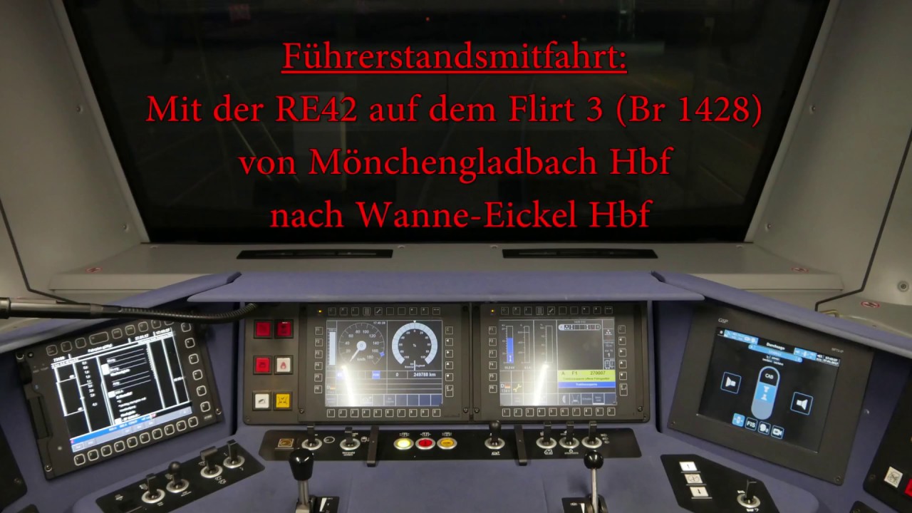 4K | Führerstandsmitfahrt auf der RE42 von Mönchengladbach Hbf bis Münster (Westf) Hbf [Teil 1]