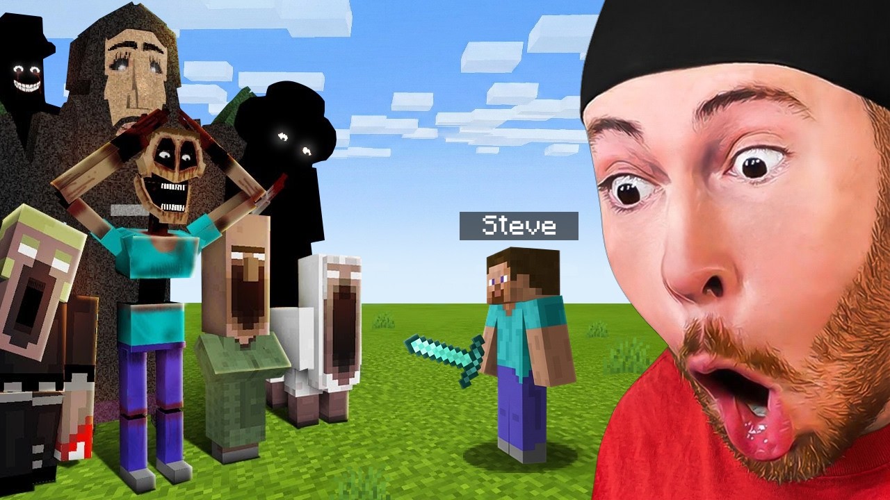 Стив против ужасных мобов из Minecraft!