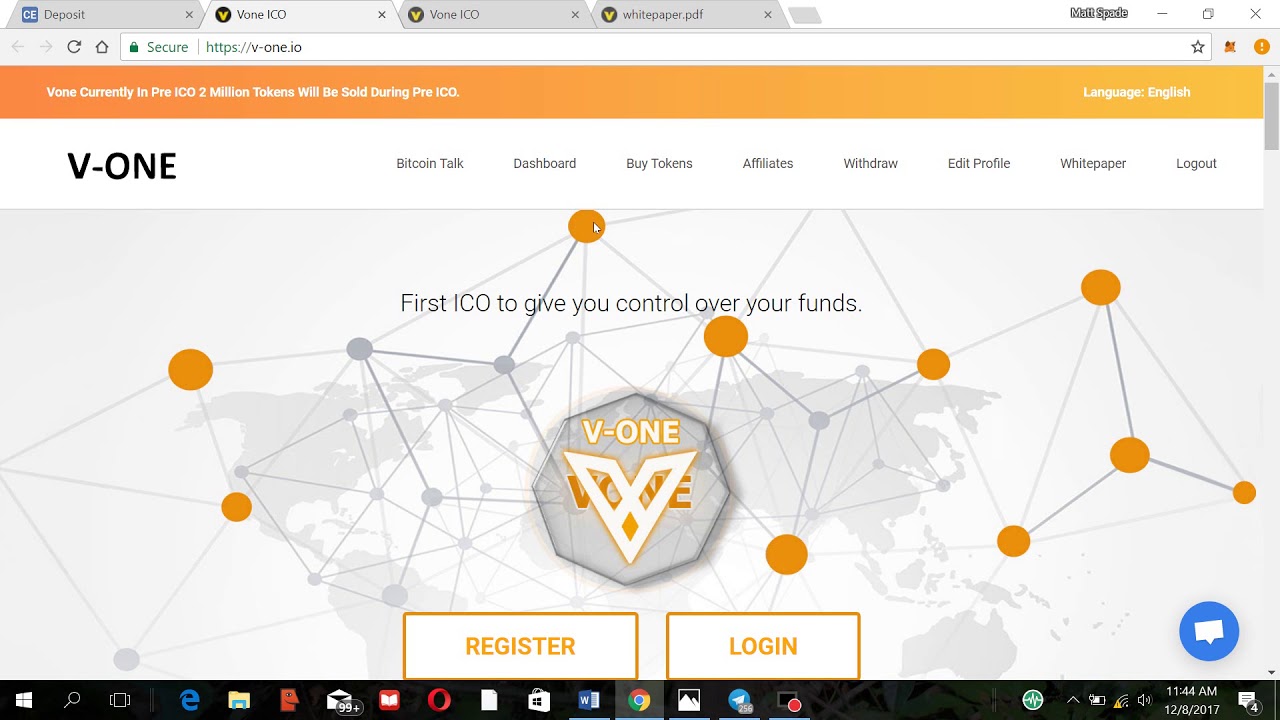V-ONE Listed on COINEXCHANGE!!! ICO ROUND 2 STARTS SOON!!!!