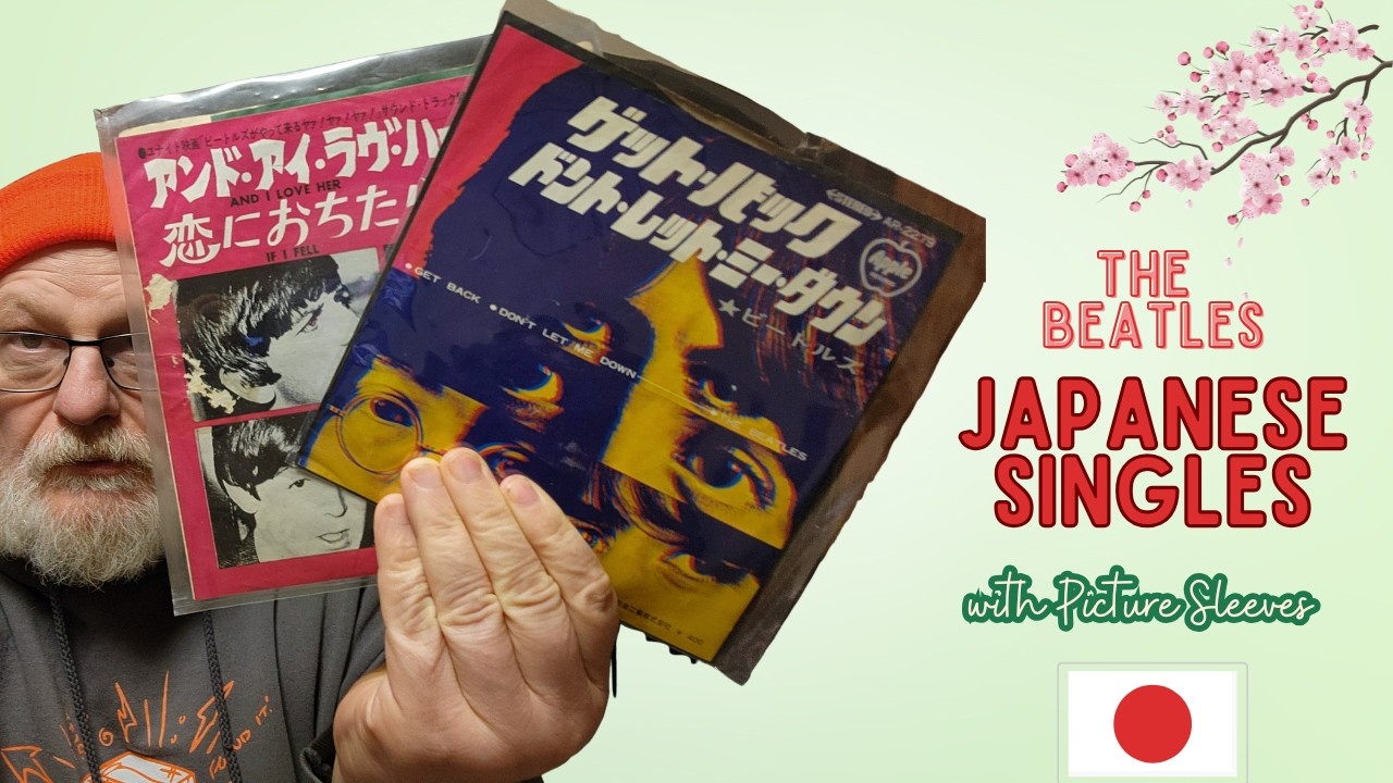Beatles Japanese Singles with Picture Sleeves