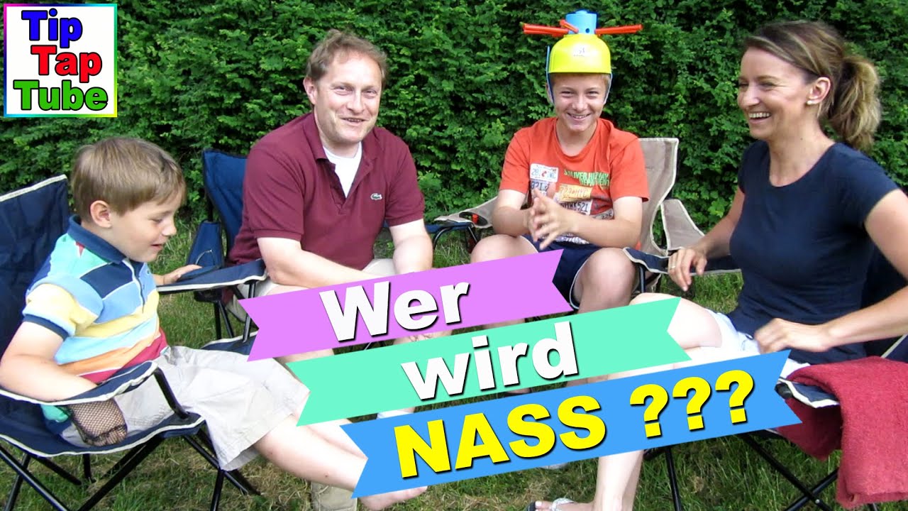 Wet Head Challenge Deutsch Wasser Roulette lustiges Outdoor Spiel TipTapTube Kinderkanal