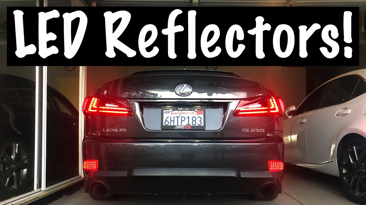 Установка светодиодного отражателя на бампер! | Lexus IS250