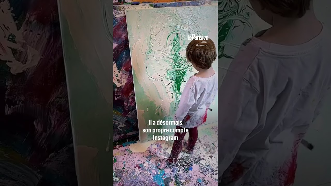 Laurent, 2 ans et demi, vend d&eacute;j&agrave; ses peintures &agrave; 7&nbsp;000&nbsp;euros