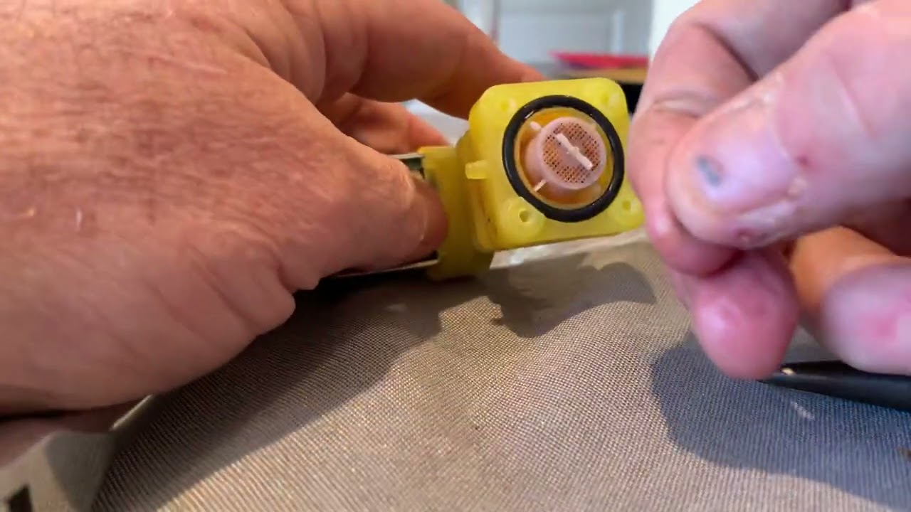 Part 2 - GE dishwasher inlet valve clogged and not filling basin￼ MUST WATCH