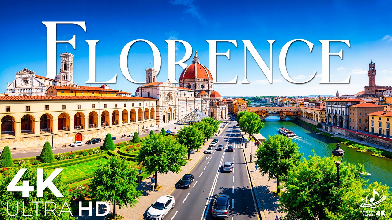 Флоренция, Италия, 4K Ultra HD, виды города эпохи Возрождения.
