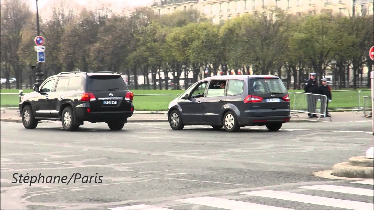 unmarked car in Paris:Rare video/Rare vid&eacute;o de voiture banalis&eacute;e dans Paris