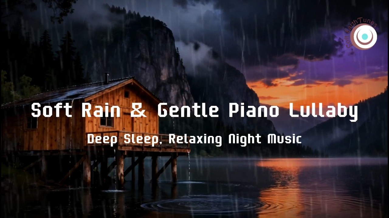 Soft Rain & Gentle Piano Lullaby 🌧️🎹 | Deep Sleep, Relaxing Night Music