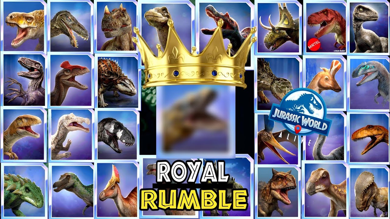 ROYAL RUMBLE between 29 OMEGA DINOSAURS || JURASSIC WORLD ALIVE || V3.10