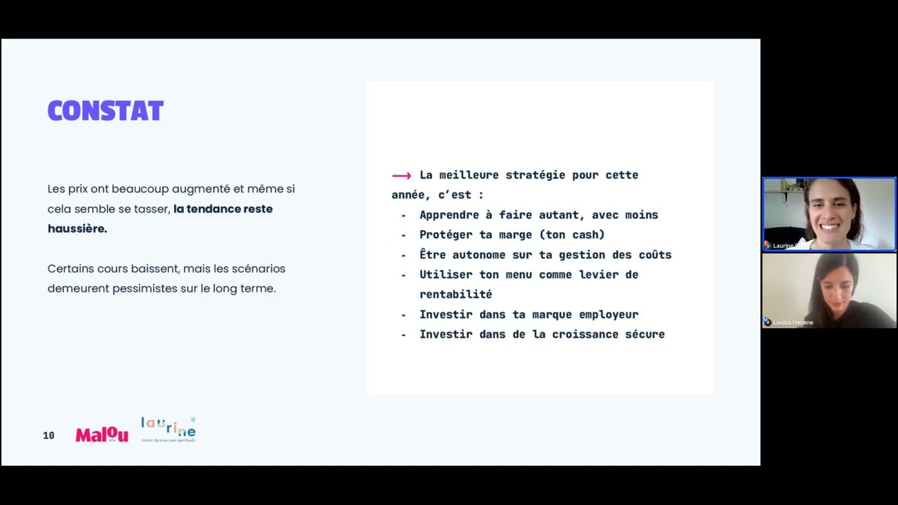 WEBINAR - BIEN PILOTER LA RENTABILITE DE SON RESTAURANT EN 2023