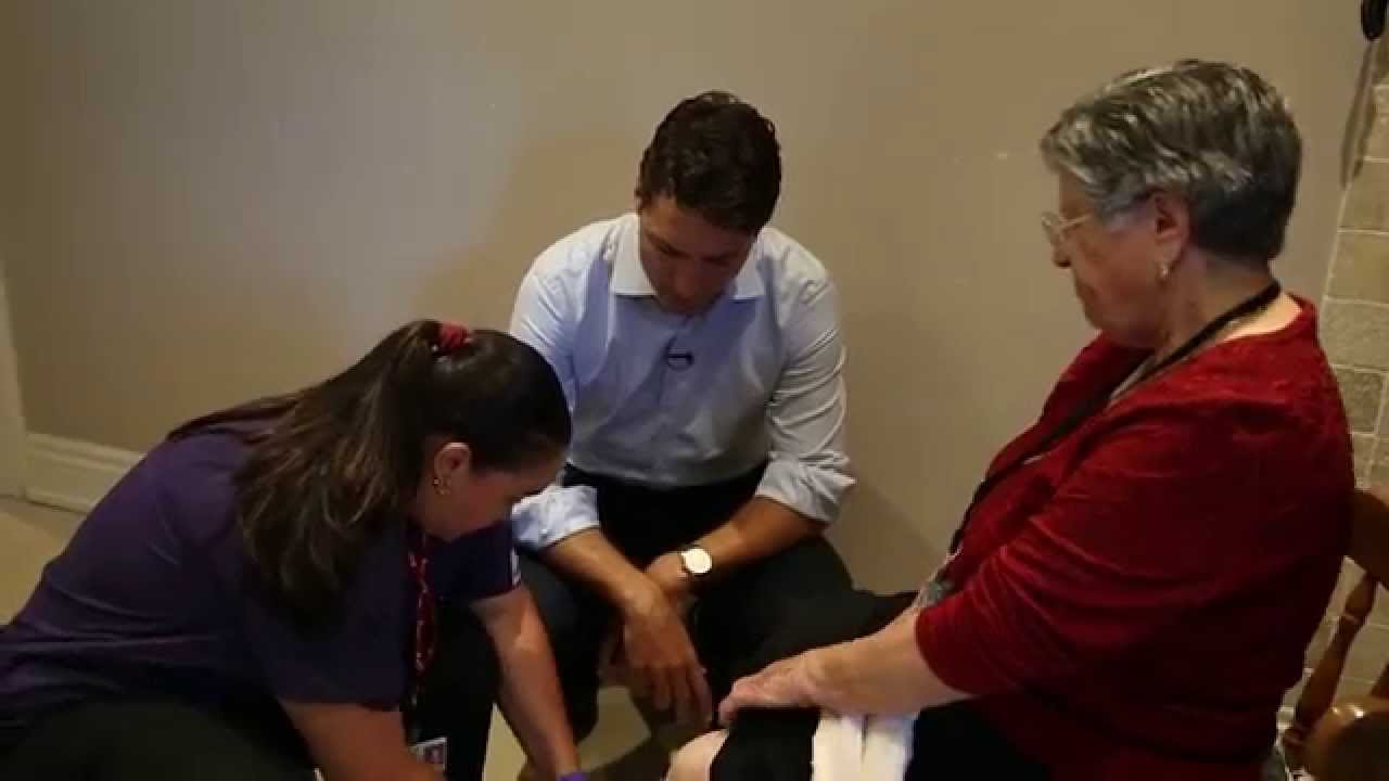 Justin Trudeau walks a day in a PSW’s shoes