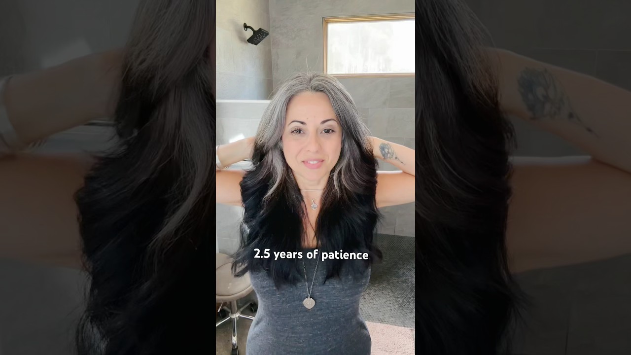 My Best Tip for Growing Out Grey Hair&hellip; Practice Patience. 🙏🏼 #silversisters #grayhair #greyhair