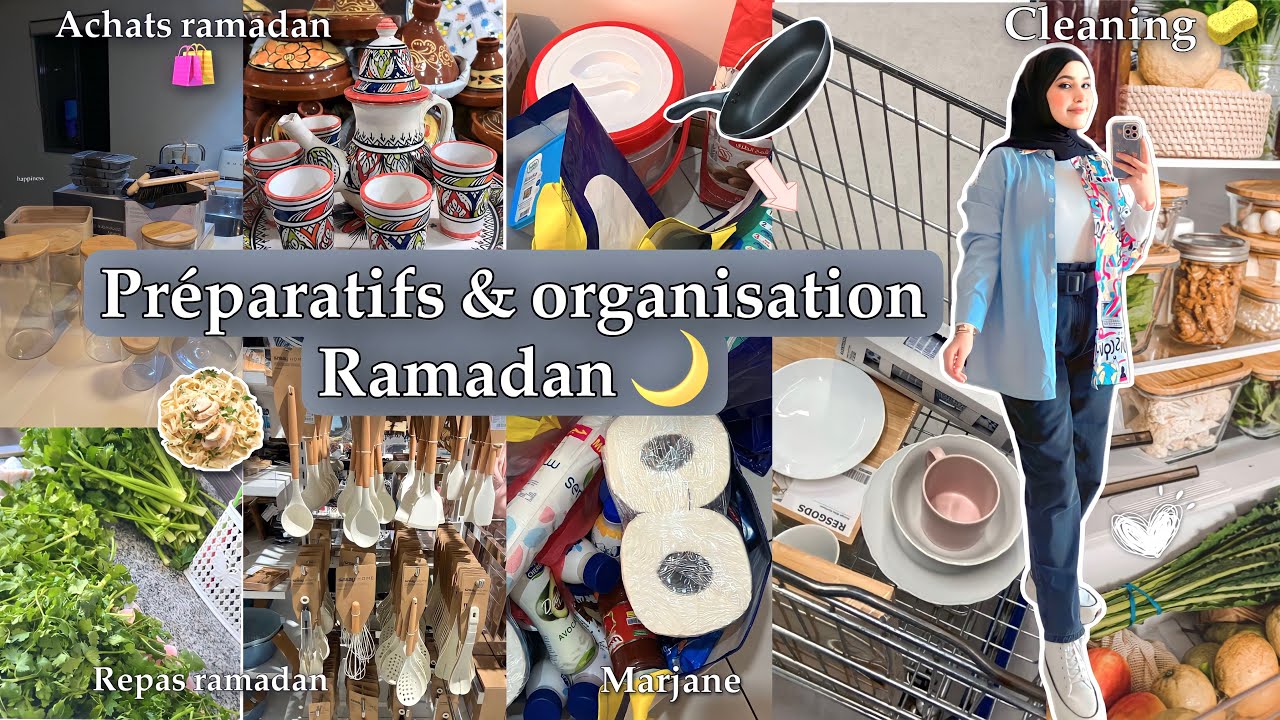 Préparatifs Ramadan🌙| تجهيزات رمضان⭐️تخمال الكوزينة🧽و ترتيب تقدية🥫🥩 + رمضان كريم