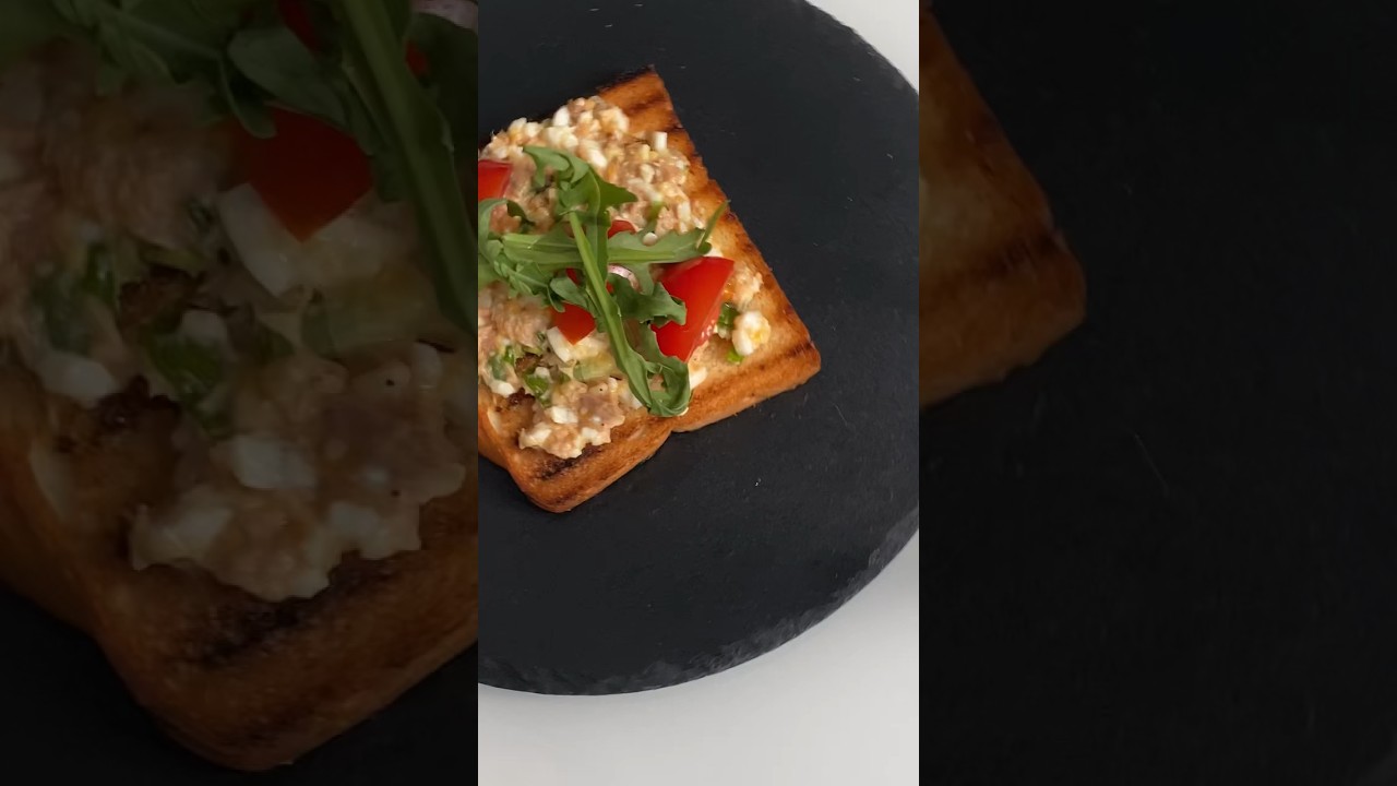 &bull;Тост с тунцом&bull; 🐠🥪 #тост #тунец #4food #asmr #asmrfood